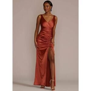 Celebrate DB Studio Cinnamon Rust Sily Cocktail Dress 20 Bridesmaid Prom